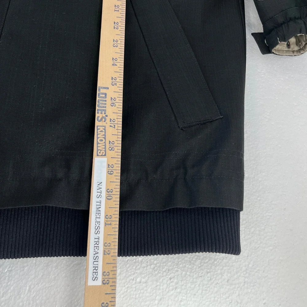 HI-TEC Mens XL Black Waterproof Full Zip Jacket Utility‎ Style Pockets